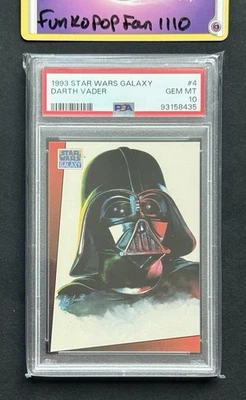 DARTH VADER PSA 10 Gem Mint 1993 Topps Star Wars Galaxy #4 - Image 1 of 2