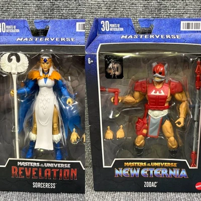 Figuras de ação Zodac & The Sorceress MOTU Masterverse NOVAS na caixa - Imagem 1 de 4