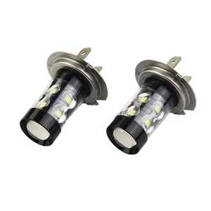 160W H7 Fog Light Bulbs 2pcs 6000K Bulbs DC 9V-36V Headlight Brand New - Picture 1 of 12