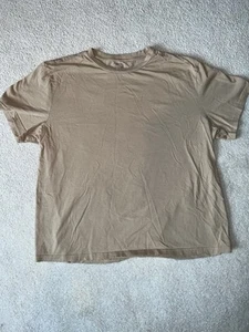 Men’s No. 7 H&M Essentials Solid Brown Tan Short Sleeve T-Shirt Extra Large XL - Picture 1 of 3