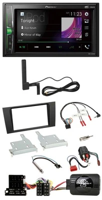 Pioneer MP3 DAB Lenkrad 2DIN Bluetooth Autoradio für Audi A4 99-01 BOSE Vollakti - Bild 1 von 4