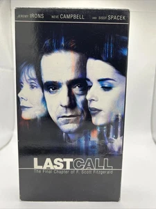 Last call Showtime VHS 2002 w/Jeremy Irons Sissy Spacek - Picture 1 of 1