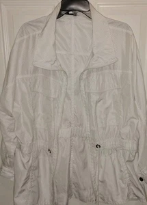 Ladies Size Large "Cabi" White Jacket With pockets - Picture 1 of 6