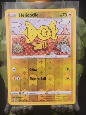 Helioptile Reverse Holo Common SWSH08: Fusion Strike 098/264 NM - Image 1 of 2