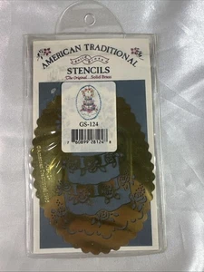 Vintage Messing Amerikanische Traditionelle Schablone GS-124 1995 Hochzeitstorte - Bild 1 von 2