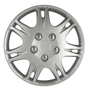 Wheel Covers Hubcaps new set of 4 Silver ptd 15" for 1999-2003 Mitsubishi Galant - Picture 1 of 1