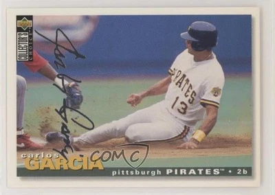 1995 Upper Deck Collector's Choice Silver Foil Signature Carlos Garcia #376 - Image 1 of 2