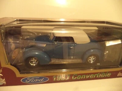 1937 BLUE Ford Convertible Yat Ming Road Legends 1/18 - Image 1 of 4