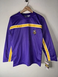 Vintage Minnesota Vikings Langarmshirt Junge Größe Large neu mit Etikett 18,5 x 27 - Bild 1 von 7