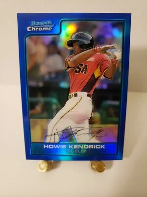 2006 Bowman Chrome Draft Blue Refractor Howie Kendrick RC #FG31 #d/199 - Image 1 of 2