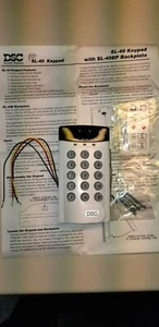 DSC SL-40 Slim Line 4 Zone Alarm Keypad Classic for PC500 PC510, PC550 & PC560 - Picture 1 of 6