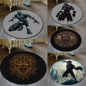 Black Panther Carpet Round Floor Mat Home Decorate Area Rugs Multi-function 2019 - Picture 1 of 9