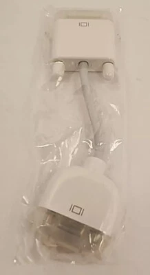 Genuine Apple Mac Male DVI to VGA Monitor Video Adapter Cable (DVI-I to VGA) NEW - Image 1 of 4