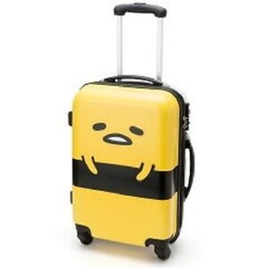 Sanrio Gudetama Carry Case Bag Yellow TSA Lock 31L From Japan New