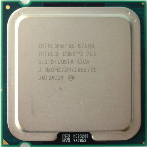 Intel Core 2 Duo E7600 3.06 GHz LGA 775 CPU Processor 1066 MHz 65W - Image 1 of 4