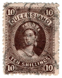 (I.B) Australia - Queensland Revenue : Stamp Duty 10/- - Picture 1 of 1