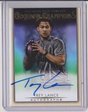 2021 Goodwin Champions Trey Lance Auto Upper Deck Dallas Cowboys