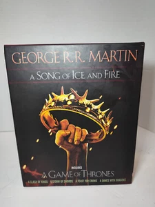 George R. R. Martin's A Game of Thrones 5-Book Boxed Set Song of Ice and Fire + - Picture 1 of 9