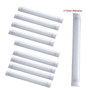 10X 4FT Led Strip Lights Batten Tube Light 50W Non-Flickering Linear Garage Shop - Picture 1 of 9