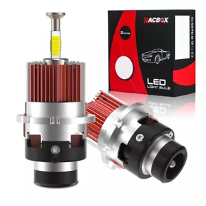 2X D2S D2R LED Headlight Bulb Replace HID Xenon Conversion Kit 200W White 6000K - Picture 1 of 12