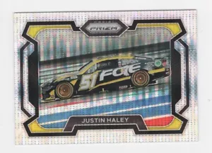 2024 PANINI PRIZM NASCAR RACING WHITE SPARKLE PRIZM 371/399 JUSTIN HALEY #54 - Foto 1 di 2