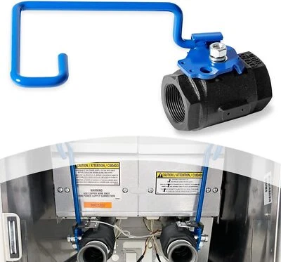 FORVILAPARTS 60131007 Ball Valve 1-1/4" Right-Hand Valve Fits for Pitco/Magikitchen Fryers