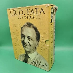 J.R.D. Tata- Letters Boxed Set (2 Hardbacks w/DJs) Box Set Autobiography Book - Picture 1 of 9