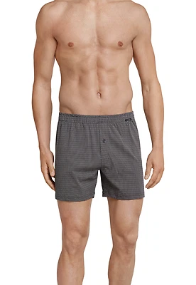 Schiesser Boxer Uomo 100% Cotone Jersey 5-10 M-4XL Pantaloni Pigiama Corta - Immagine 1 di 3