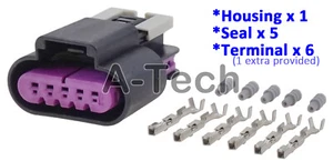 Kit conector cola de cerdo sensor de flujo de aire masivo 5P 5 vías MAF para GM LS3 LS7 PT2239 - Imagen 1 de 2
