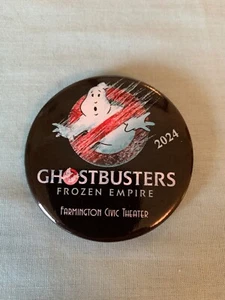 Cazafantasmas Frozen Empire 2024 Farmington Civic Theater PinBack Botón Insignia - Imagen 1 de 5