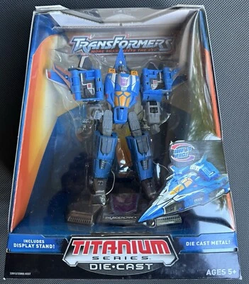 Transformers Titanium Series DieCast Thundercracker Figure -RARE Boxed Complete  - Image 1 of 2
