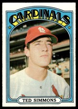 1972 Topps Ted Simmons St. Louis Cardinals #154
