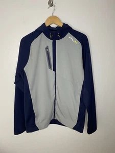 RLX Ralph Lauren Jacket Mens Large Golf Full Zip Hooded Performance Lightweight - Picture 1 of 7