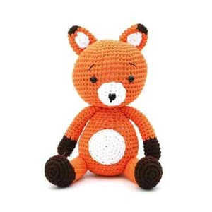 Simpatica bambola volpe all'uncinetto fatta a mano amigurumi peluche giocattolo VAC - Foto 1 di 3