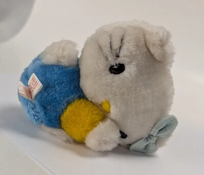 Vintage 1976 Sanrio Hello Kitty Plush 5-Inch Blue & Yellow Clothing - Image 1 of 4
