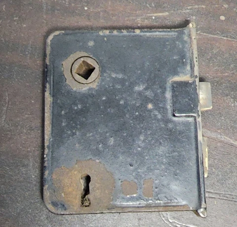 Vintage Skeleton Key Deadbolt Door Lock Set Lockset Only               (wr5) Cover