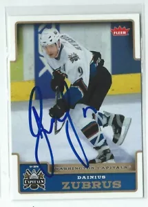 Dainius Zubrus Signed 2006/07 Fleer Card #197 - Picture 1 of 1