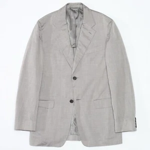 Prada Gray Cotton Light Unlined Blazer Jacket - Picture 1 of 24