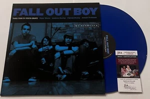 FALL OUT BOY SIGNED TAKE THIS TO YOUR GRAVE VINYL RECORD ALBUM PATRICK STUMP JSA - Picture 1 of 5