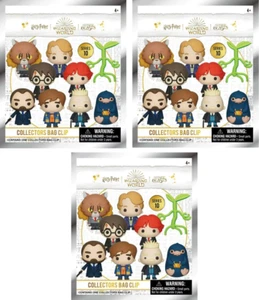 HARRY POTTER SERIES 10 FIGURAL BAG CLIP LOT OF 3 BLIND BAGS NEW TY3018 - Picture 1 of 1