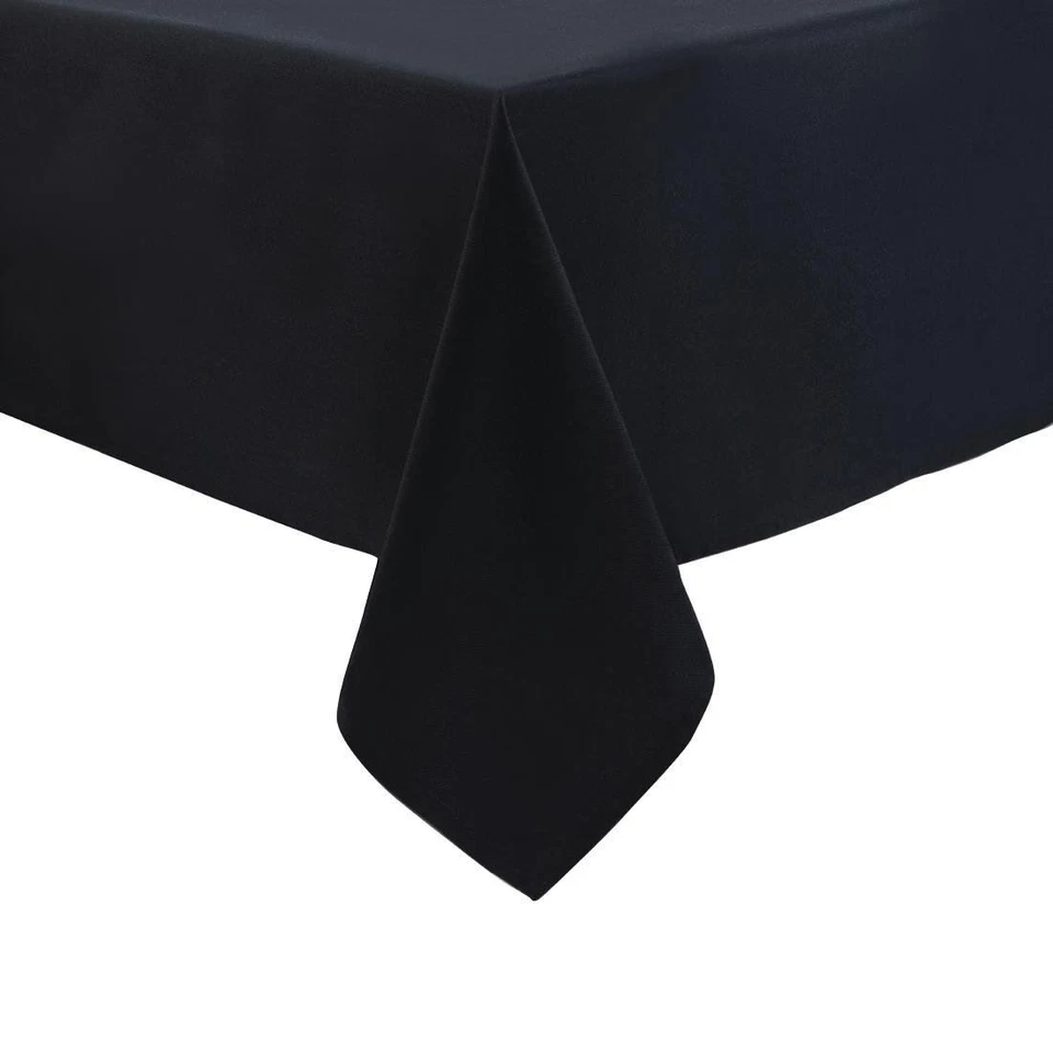 Mitre Essentials Occasions Tablecloth in Black - 100% Polyester - 90 x 90 cm - Image 1 of 1