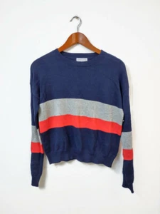 Harper Canyon NWOT Girls Large (10/12) Blue Pink Silver Long Sleeve Knit Sweater - Picture 1 of 4