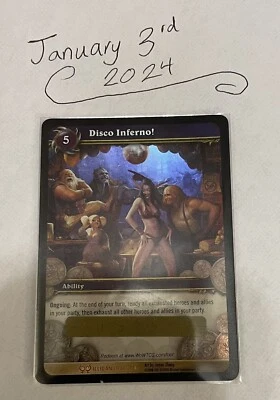 World of Warcraft Disco Inferno!  Loot card.  Unscratched! - Image 1 of 3