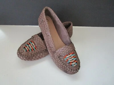 Mujer HOUSE OF HARLOW 1960 Mocasín Cuero Marrón Meryl Zapato Talla 38.5 Foto 1 de 4