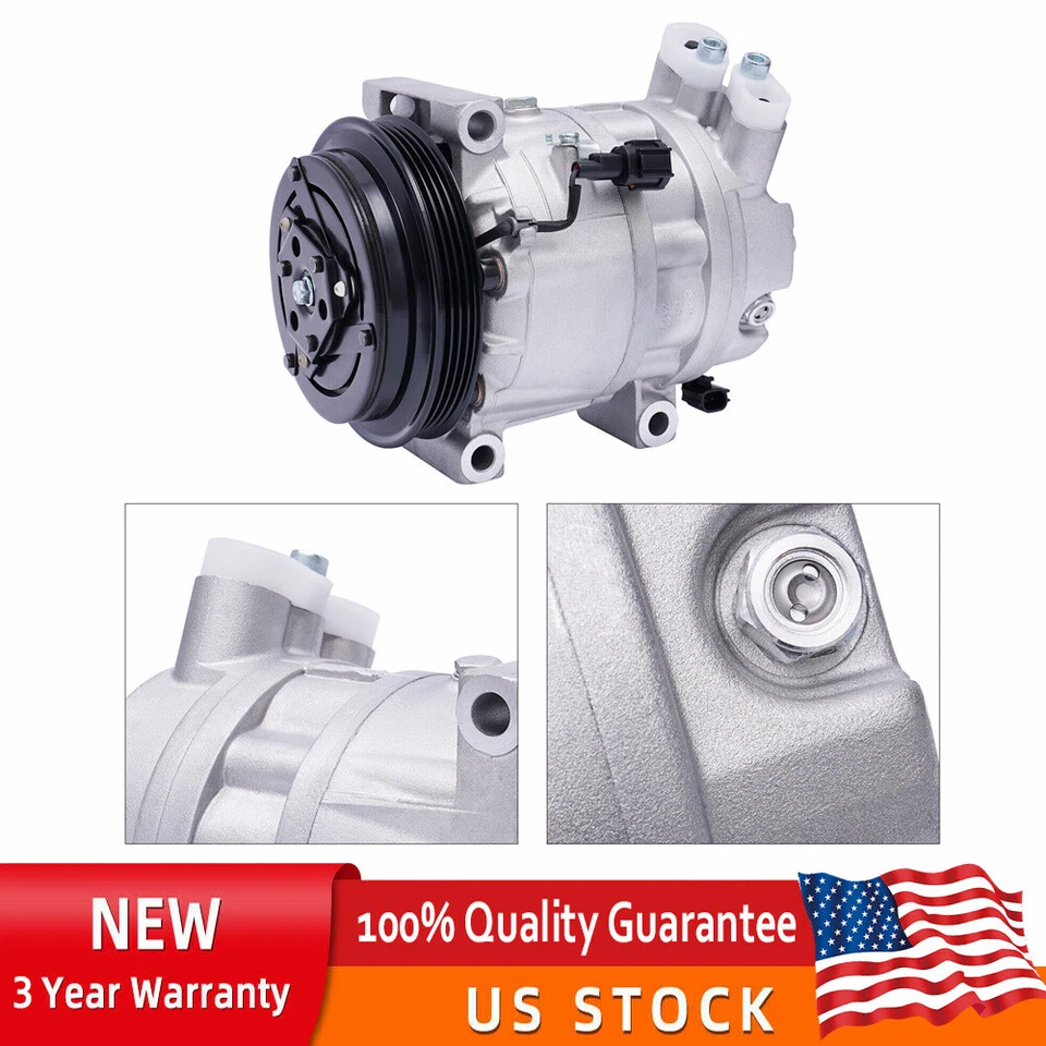 For 2003-2006 Infiniti G35 2003-08 Infiniti FX35 A/C Air Compressor w/ AC Clutch Foto 1 de 4