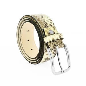 CEINTURE PEAU DE PYTHON NATURELLE VERITABLE - Picture 1 of 3