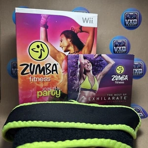 ZUMBA FITNESS BUNDLE 2 GIOCHI NINTENDO WII + CINTURA FASCIA ACCESSORIO UFFICIALE - Picture 1 of 9