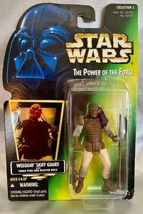 Star Wars Power of the Force Collection WEEQUAY SKIFF GUARD Action Figure In Pkg - Picture 1 of 4