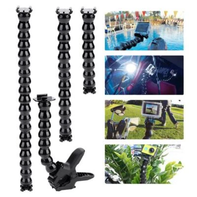 Jaws Clamp Mount Flexible Arm Bracket Holder Gooseneck for GoPro Hero 12/11/10/9 - Image 1 of 4