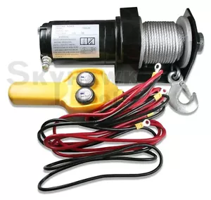 Nuevo cabrestante de recuperación de remolque eléctrico 2000 libras - todo terreno/barco/camión/coche entrada 12 V 1 hp - Imagen 1 de 2